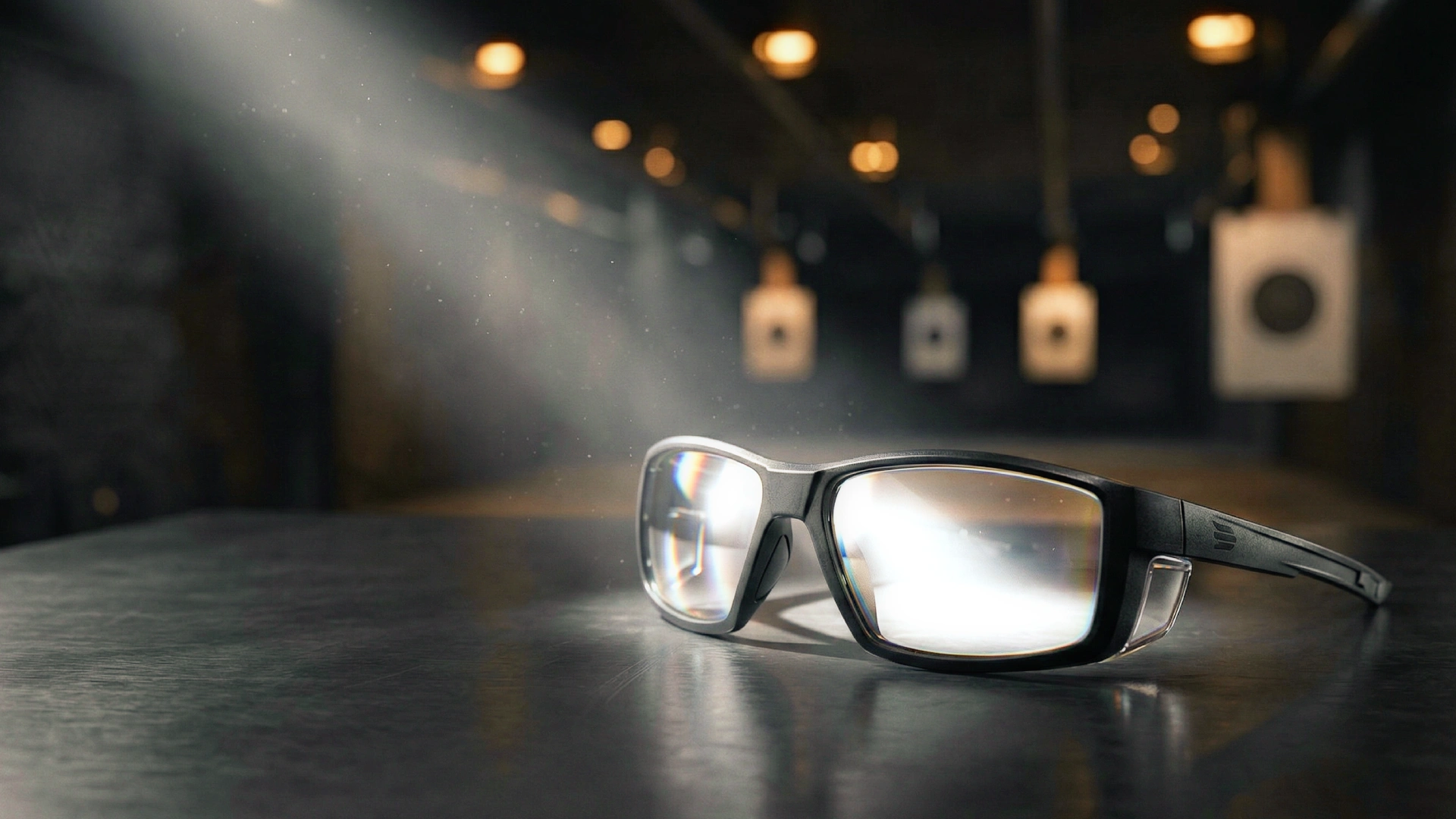 Soter Sight rectangular eyewear with transparent side shields